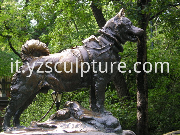 Bronze Dog Sculpture 